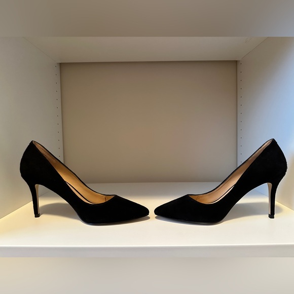 Aldo Black Suede Heels - Picture 2 of 5